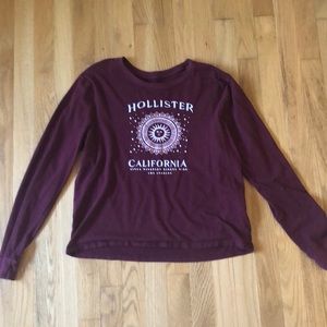 Maroon hollister shirt